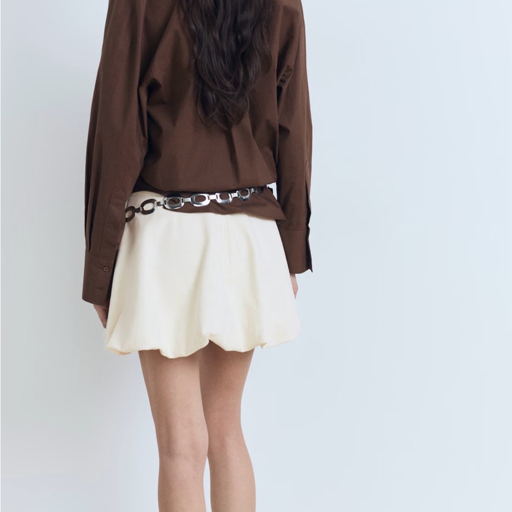 Mango Mini Balloon Skirt